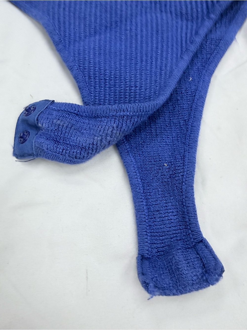 She + Sky Blue Ribbed Sleeveless Bodysuit - Picture 2 of 3